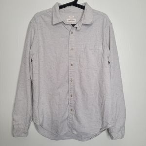 Bridge and Burn Jude Light Gray Donegal Button Up Shirt